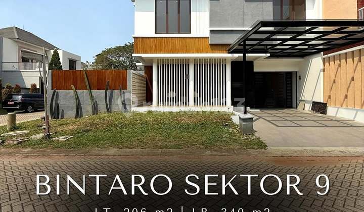 Rumah Hook di Cluster Discovery Bintaro Sektor 9, LT 206 LB 340