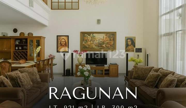 Rumah Asri dan Terawat di Ragunan, LT 921 LB 700