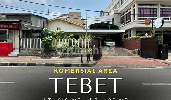 Rumah dan Kost 7 Kamar di Area Komersial Tebet, LT 610 LB 425