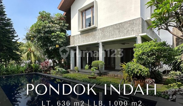 Rumah Modern Tropis di Pondok Indah, LT 636 LB 1000 Rumah Modern Tropis di Pondok Indah, LT 636 LB 1000