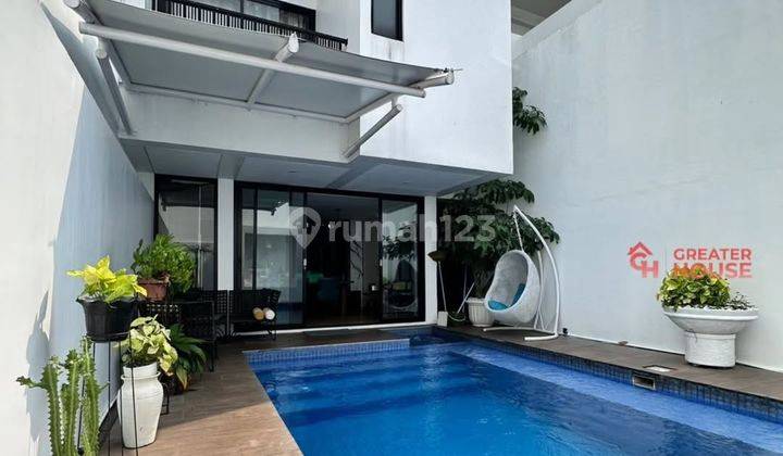 Rumah Cantik Minimalis Modern di Townhouse Gandaria, Lt 171 Lb 337 1