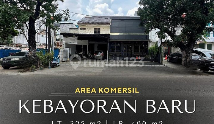 Ruang Usaha 2 Lantai di Area Komersial Kebayoran Baru, LT 325 LB 400