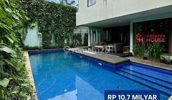 Modern Tropical House di Komplek Pejaten Barat, T 418 B 380 1