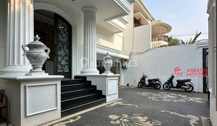 Rumah Modern Klasik di Pondok Indah, Lt Lb 353 600 2