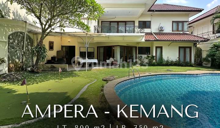 Rumah Halaman Luas Dalam Townhouse Ampera, LT 800 LB 750