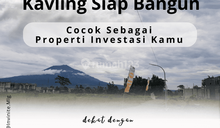 Tanah kavling area kampus dijual murah, view gunung arjuna 1