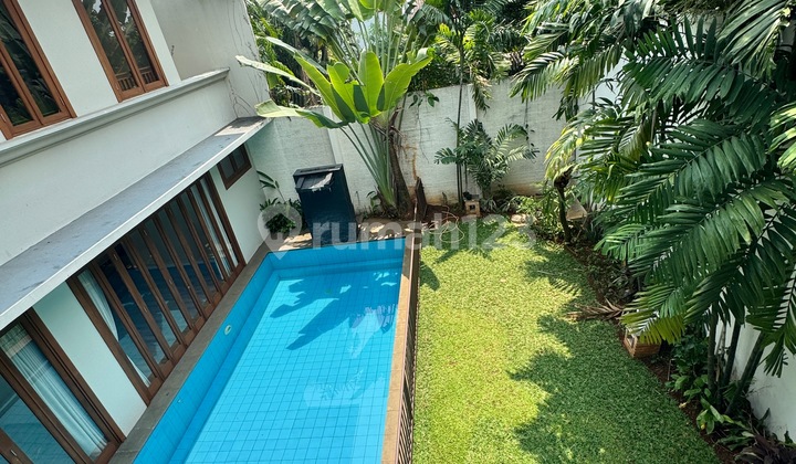 Bright House with pool & garden in kemang compound AJH04169 Bright House with pool & garden in kemang compound AJH04169