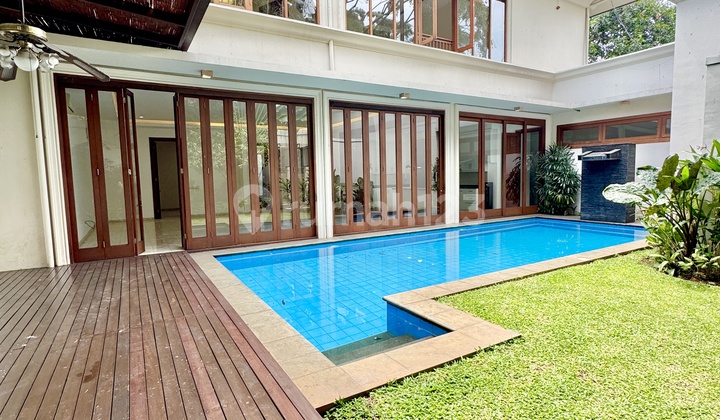 Tropical house 4 bedroom with pool in kemang compound AJH04137