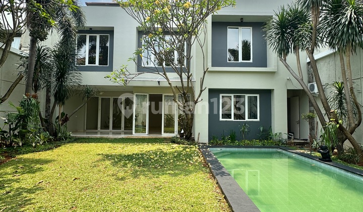Bright house with private pool & garden in kemang compound AJH04161 Bright house with private pool & garden in kemang compound AJH04161