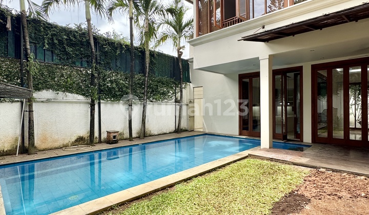Tropical modern house 4 bedroomsl in kemang compound AJH04138