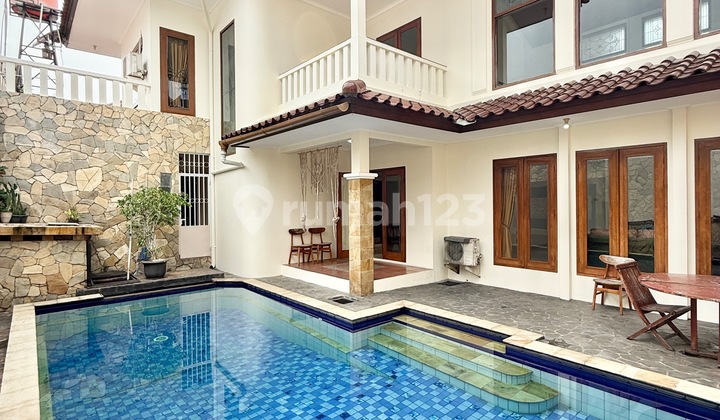 Fully Furnished House 3 BR with private Pool in cipete AJH03104