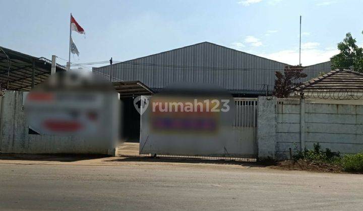 Gudang siap pakai pinggir jalan raya 4200 m  di Babelan bekasi SHM 1