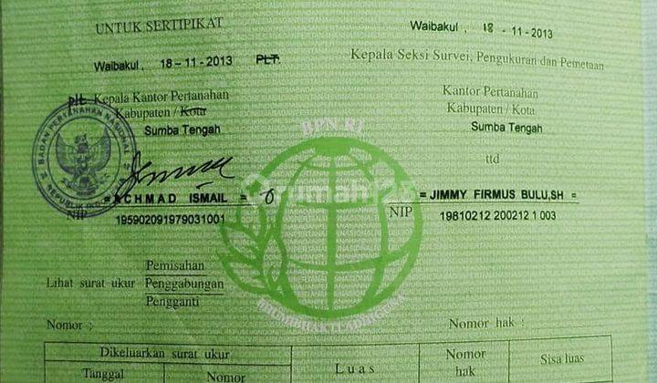 Di Jual Tanah Los Pantai di Sumba Tengah 6