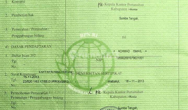 Di Jual Tanah Los Pantai di Sumba Tengah 7