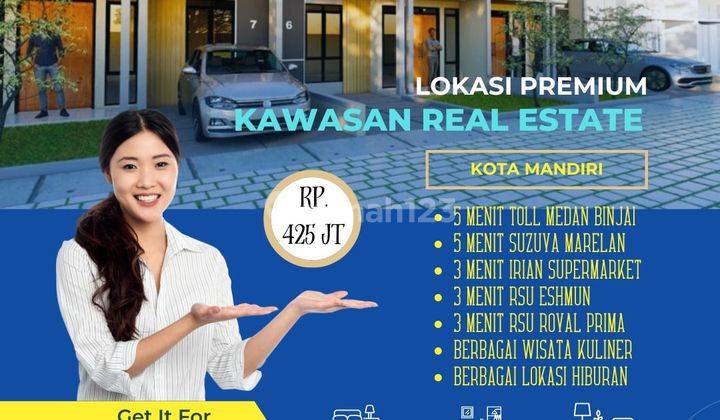 Cluster Maryland Rumah Cantik Lokasi Strategis Medan Marelan Promo Free Biaya Akad Bonus Canopy 1