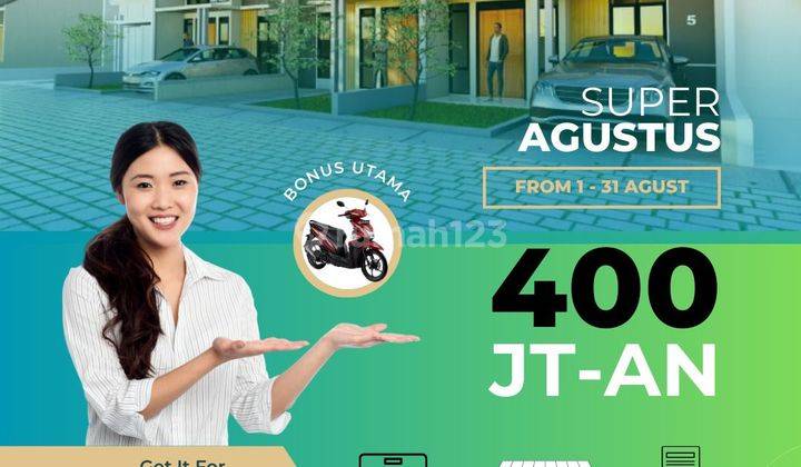 Rumah baru Ready Unit Lokasi Strategis Banyak BONUS nya  1