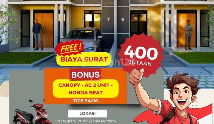 Promo Kemerdekaan Rumah baru Cantik Lokasi Strategis banyak Bonusnya  1