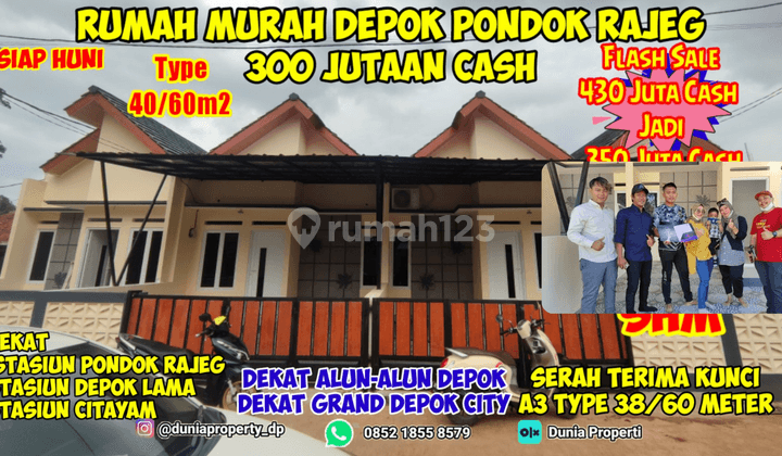 Rumah baru Pondok Rajeg cash nempel stasiun 4
