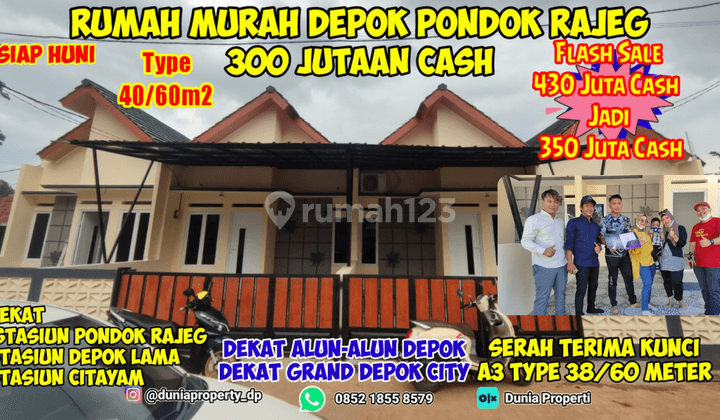 Rumah baru Pondok Rajeg cash nempel stasiun 5