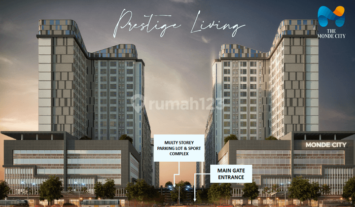 Jual Rugi Apartemen 2br Monde City Pasir Putih Batam Center 2