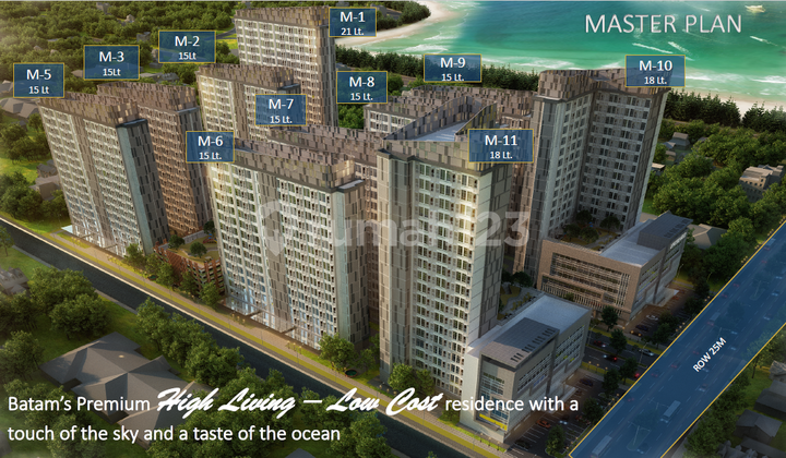 Jual Rugi Apartemen 2br Monde City Pasir Putih Batam Center 3