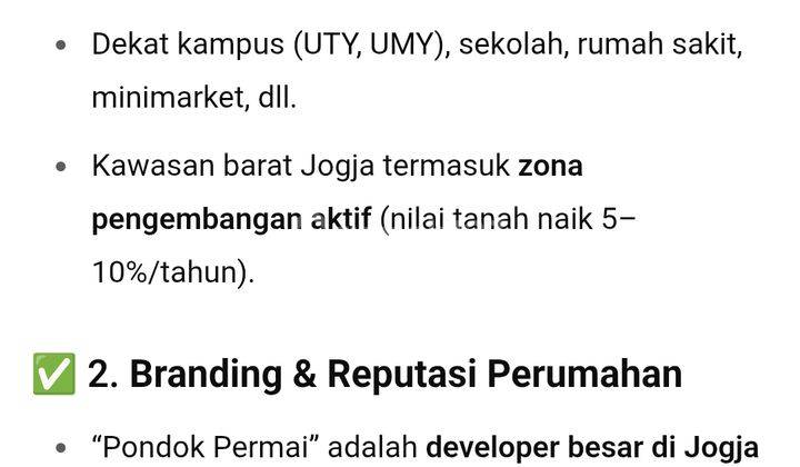 [ Sumber Baru Land: Strategis! Hanya 15 Menit Malioboro! ] Rumah Baru Luas Tanah 205m! : Pondok Permai Palem Hijau - Nyaman & Bebas Banjir! 2