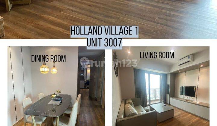 For Rent 3 + 1 Bedroom Holland Village One Jakarta Apartment 1