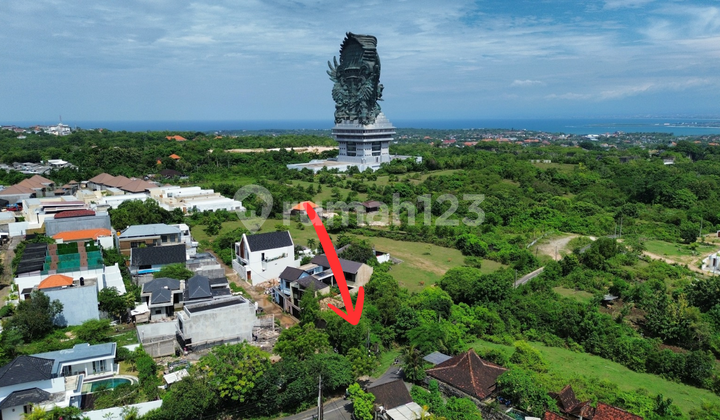 Dijual Tanah 350M2 View Patung Gwk di Jl Merak Ungasan Kuta Selatan Bali