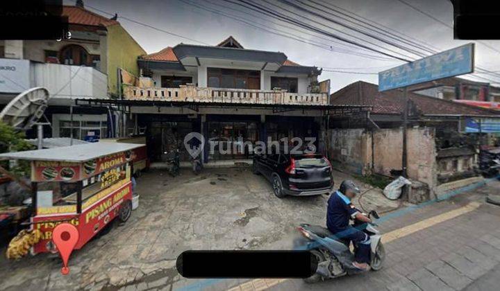 CHEAP 2-STORY SHOP FOR SALE QUICKLY ON MAIN ROAD RENON DENPASAR - BALI, STRATEGIC LOCATION NEAR PANJER, SETAN & SANUR. 1