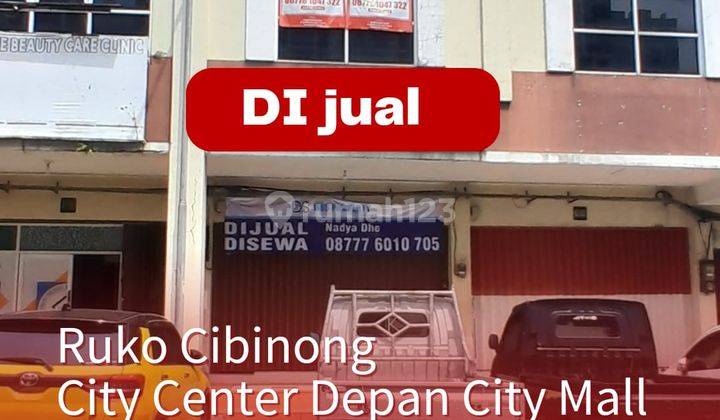 Ruko Cibinong City Center Depan Mal 3 Lt Rp 1,45 M Siap Pakai 1