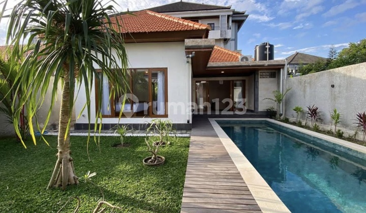 Dua Kamar Tidur Vila Dengan Taman Besar Di Dalung Untuk Disewakan Tahunan