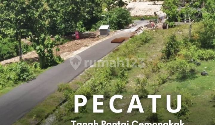 Tanah Pantai Cemongkak Pecatu Pemandangan Laut 5 Menit Jalan Kaki ke Pantai