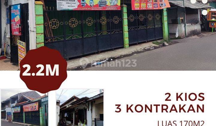 Jual Kios, + Kontrakan 3 Pintu Pinggir Jalan Raya Cakung Jakarta 1