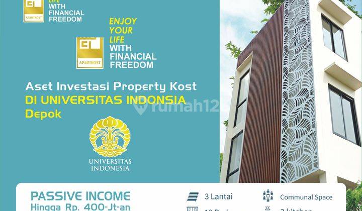 Jual Rumah Kost Depok Dekat Ui 15 Kamar Full Furnish 1