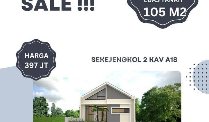 Jual Rumah on proses Baru di Jln kp Sekejengkol Desa Cimekar  1