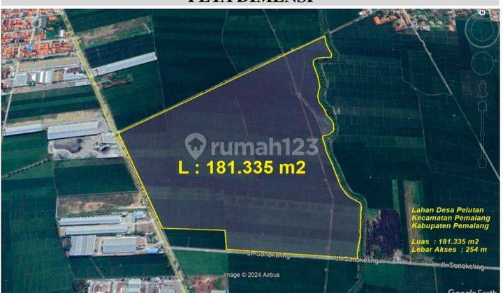 Dijual Lahan 18ha Zona Industri Desa Pelutan Pemalang 2