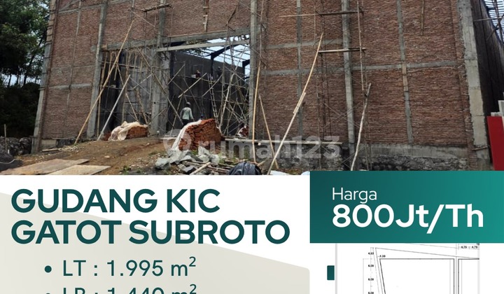 FOR RENT GATOT SUBROTO KIC WAREHOUSE 1
