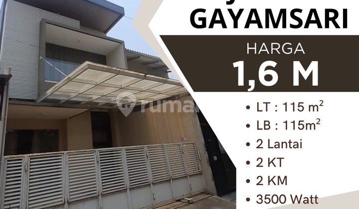 Dijual Rumah Kimar Lamper Gayamsari 1
