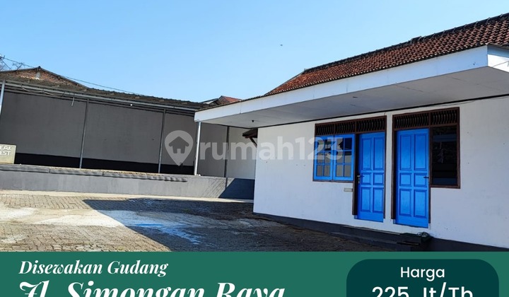 WAREHOUSE FOR RENT ON JL. SIMONGAN RAYA 1
