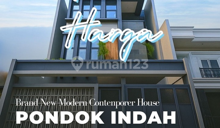 FOR SALE BRAND NEW MODERN CONTEMPORARY HOUSE IN PONDOK INDAH AREA, Come on, Grab the Deal PRICE DROP Approaching Family Lovers!!