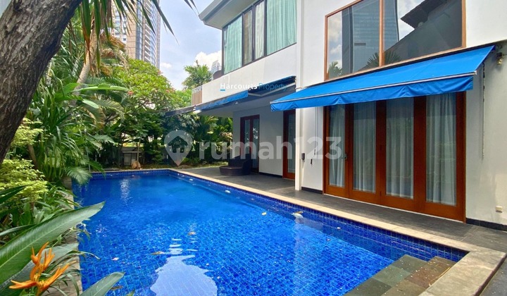 For Rent Modern Classic House with Smart Home System in Mega Kuningan Area - South Jakarta, Rare Rental House in Mega Kuningan, You Know!!