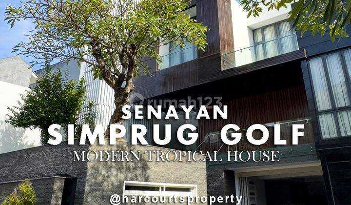  dijual For Sale Rumah Konsep Moderen Tropis Area Simprug Golf Senayan Jakarta Selatan 1