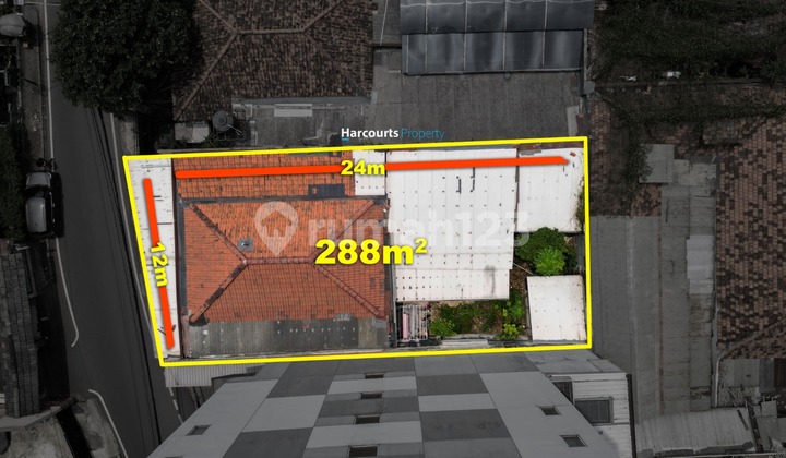 Dijual Rumah Hitung Tanah Area Thamrin Kebon Kacang Jakarta Pusat