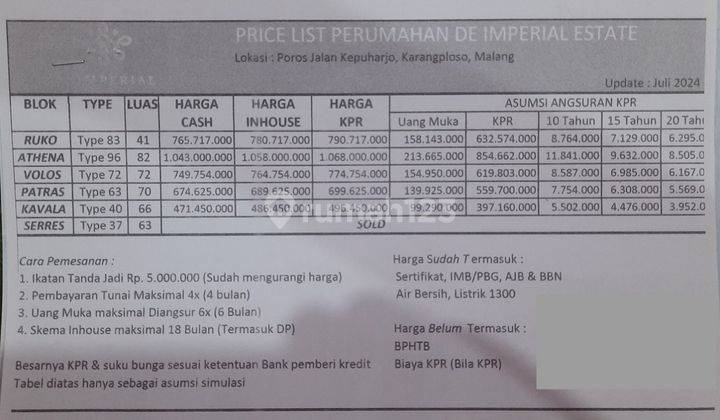 Dijual Rumah Mewah American Style di Perumahan De Imperial Estate, Karanploso, Malang 2