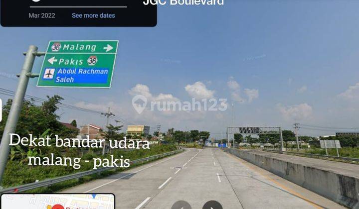 Tanah Sawah Didepan Tol Pertigaan Ampeldento Pakis Malang 2