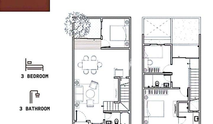 JUAL RUMAH COMPACT MINIMALIS KONSEP JEPANG KENJERAN INDAH 2