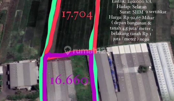 Dijual Bangunan Dan Tanah Kawasan Industri Nol  1