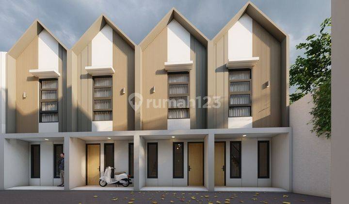 Rumah baru di jual promo murah modern minimalis di jl suralaya Cipayung Jakarta timur 2