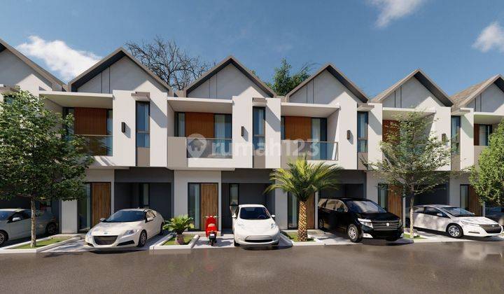 Rumah dalam cluster cantik modern minimalis di condet jakarta timur 1