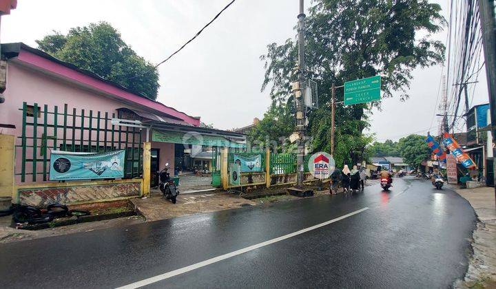 Tanah strategis pinggir jalan hadap 2 muka jalan raya Cipayung 2